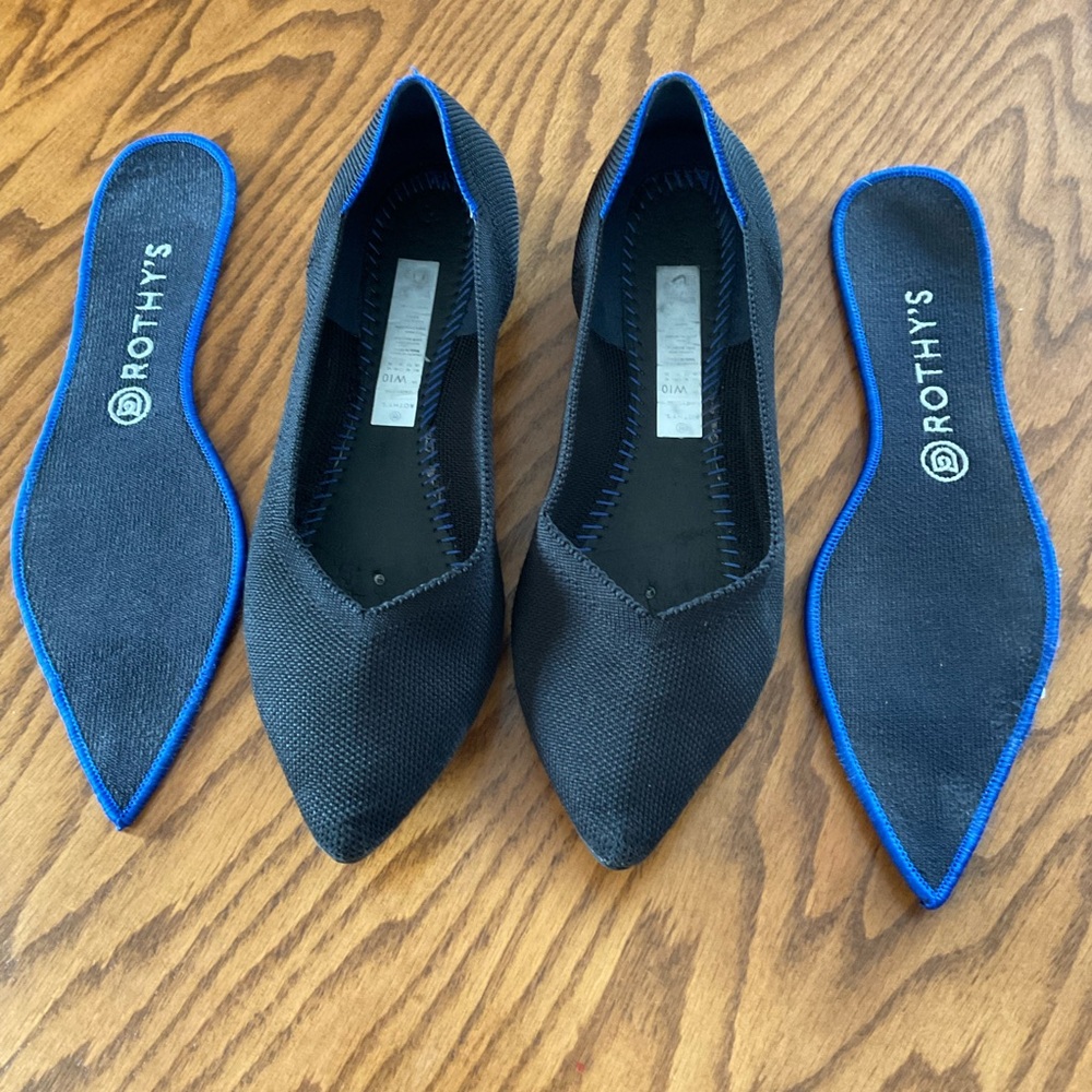Rothy’s Black Flats, Women’s Sz 10 - Picture 5 of 7